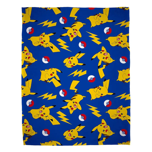 Pokemon Decke Pikachu Allover Print 130 x 170 cm - Smalltinytoystore