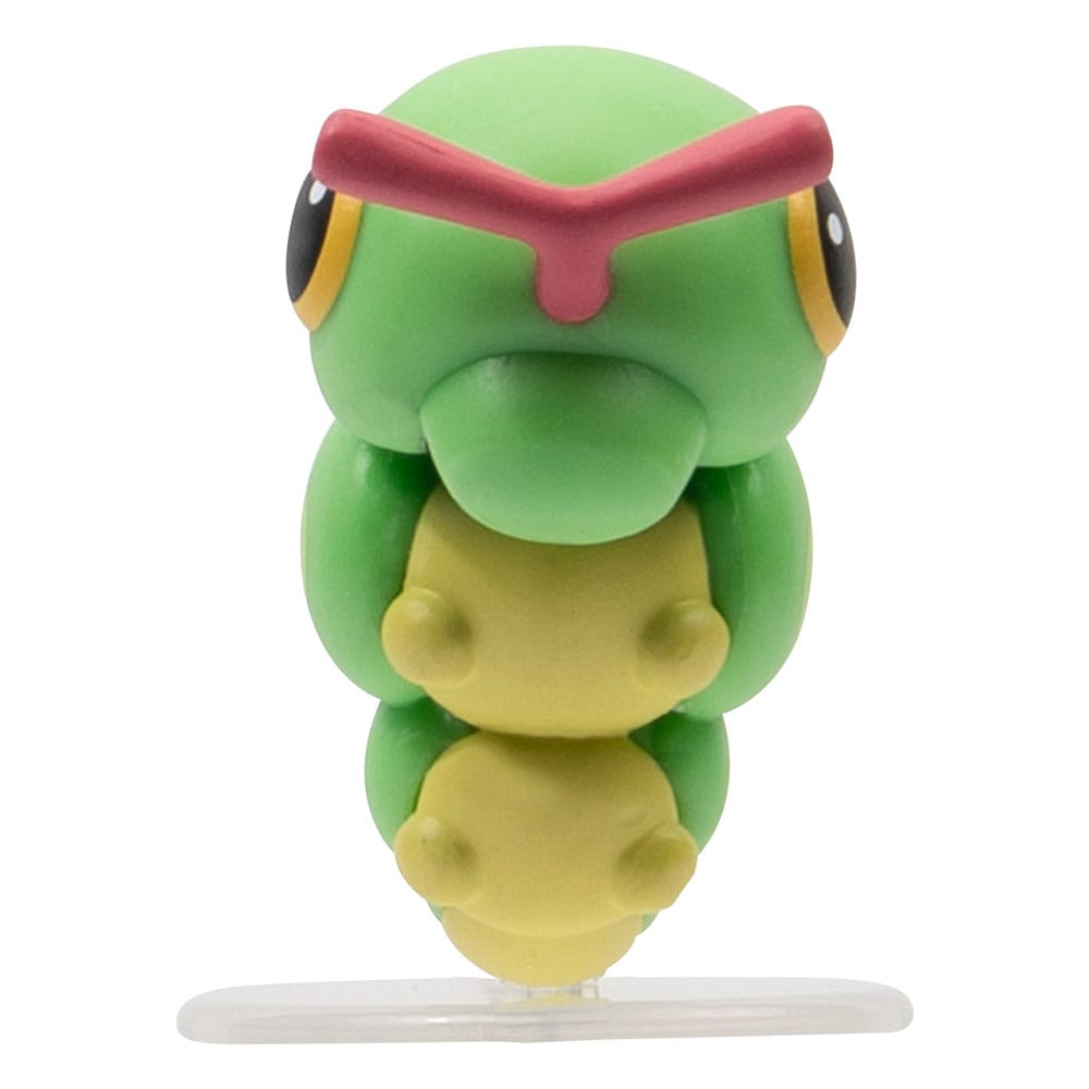 Pokémon Environment Set Frühlingswald & Raupy & Pikachu 5 cm - Smalltinytoystore