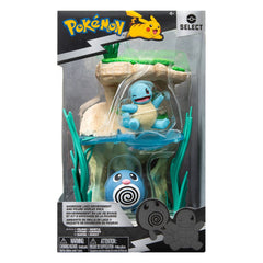 Pokémon Environment Set Seeufer & Quapsel & Schiggy 5 cm - Smalltinytoystore