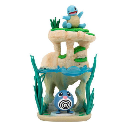 Pokémon Environment Set Seeufer & Quapsel & Schiggy 5 cm - Smalltinytoystore