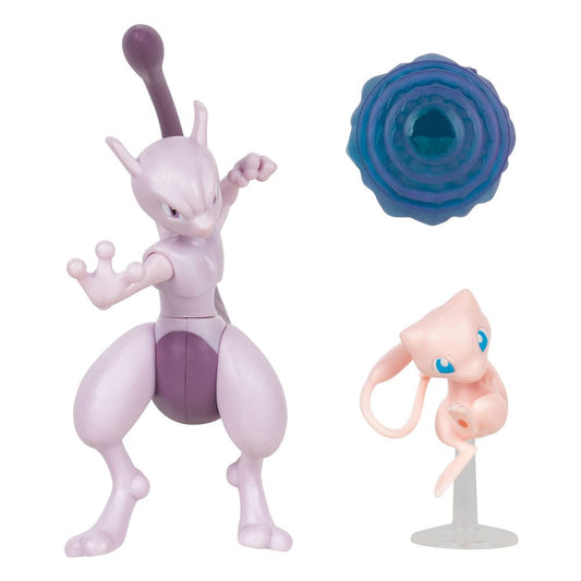 Pokémon Figuren 2er-Pack Mewtwo 10 cm & Mew 5 cm - Smalltinytoystore