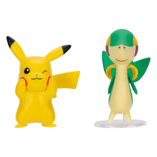 Pokémon Figuren 2er-Pack Serpifeu & Pikachu 8 cm - Smalltinytoystore