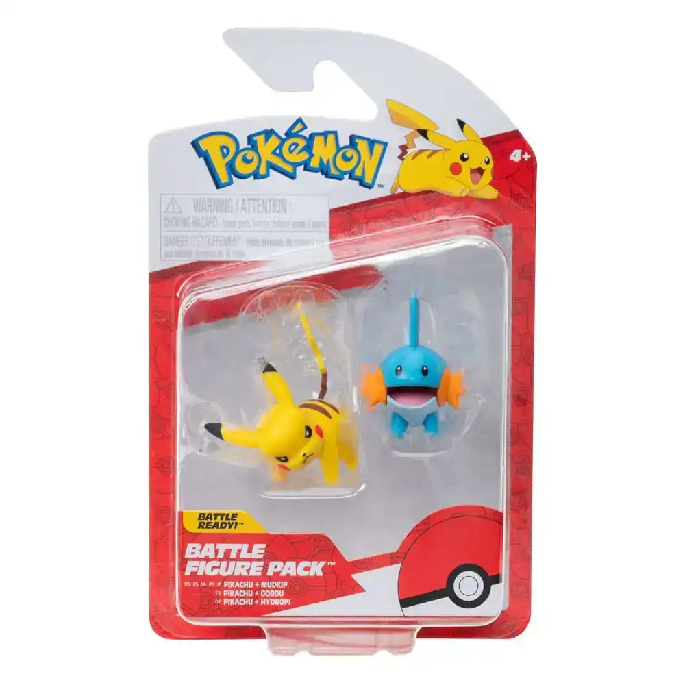 Pokémon First Partner Battle Figure Set Figuren 2er-Pack Hydropi & Pikachu #4 - Smalltinytoystore