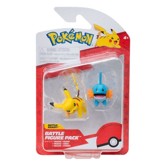 Pokémon First Partner Battle Figure Set Figuren 2er-Pack Hydropi & Pikachu #4 - Smalltinytoystore