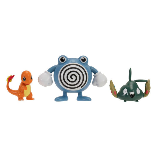 Pokémon First Partner Battle Figure Set Figuren 3er-Pack Glumanda, Unratütox & Quaputzi - Smalltinytoystore