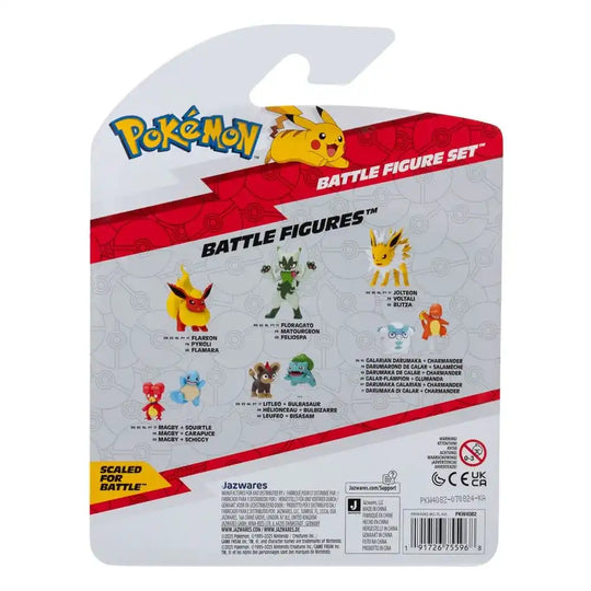 Pokémon First Partner Battle Figure Set Figuren 3er-Pack Magby, Pikachu & Nebulak - Smalltinytoystore