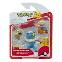 Pokémon First Partner Battle Figure Set Figuren 3er-Pack Qurtel, Milza & Amphizel - Smalltinytoystore