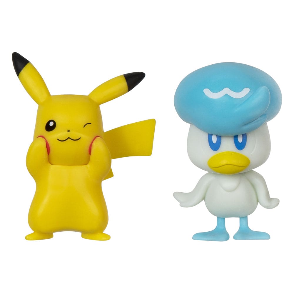Pokémon Gen IX Battle Figure Pack Minifiguren 2er-Pack Pikachu & Kwaks 5 cm - Smalltinytoystore