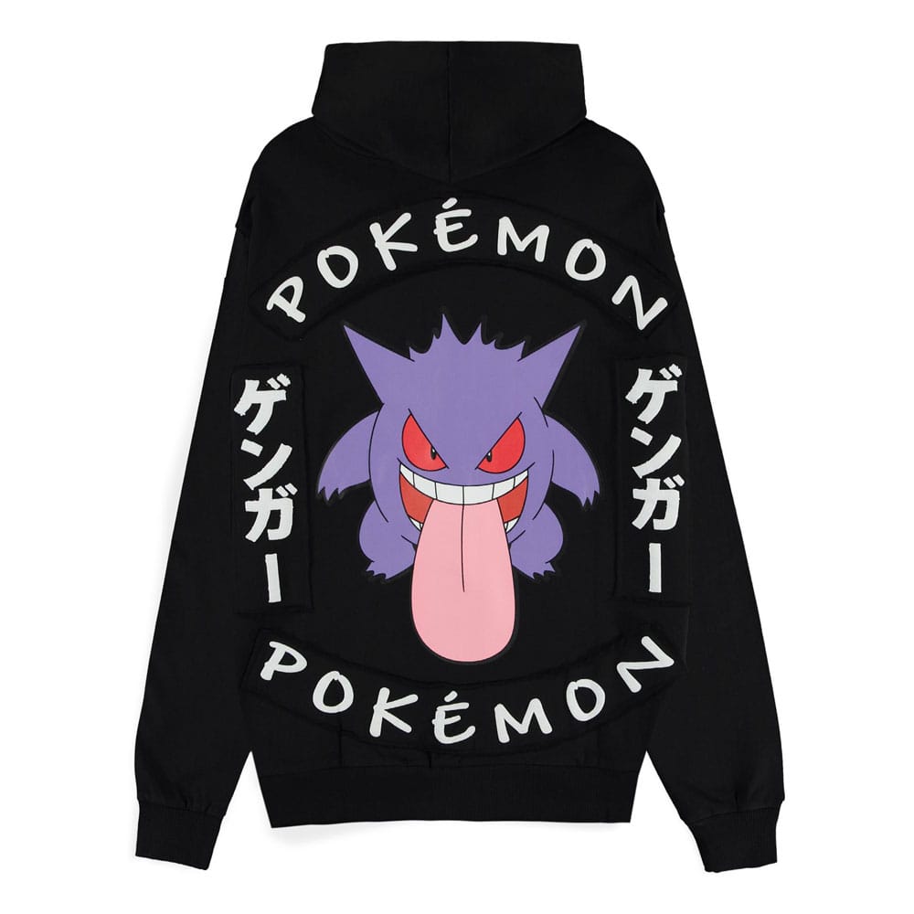 Pokémon Kapuzenjacke mit Reißverschluß Gengar Locked Up Größe S - Smalltinytoystore
