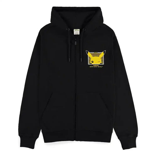 Pokémon Kapuzenpullover mit Reißverschluß Gotta Catch 'em All Pikachu Größe M - Smalltinytoystore