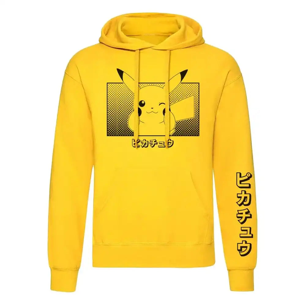 Pokemon Kapuzenpullover Pikachu Katakana Größe M - Smalltinytoystore