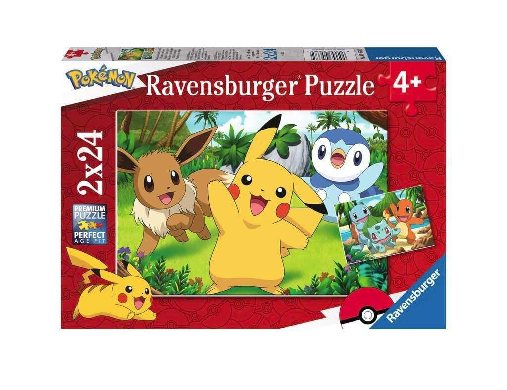 Pokémon Kinderpuzzle Pikachu und seine Freunde (2 x 24 Teile) - Smalltinytoystore