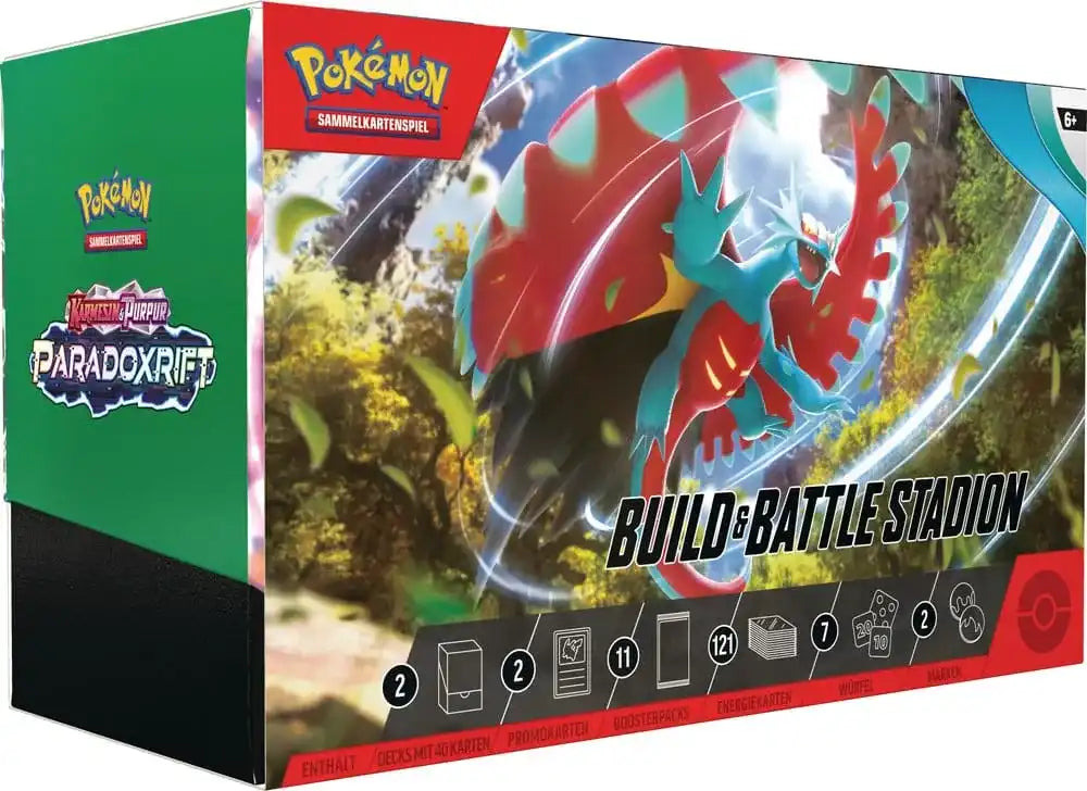 Pokémon KP04 Karmesin&Purpur Miraidon EX Build & Battle Stadion *Deutsche Version* - Smalltinytoystore