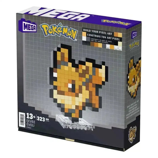 Pokémon MEGA Bauset Evoli Pixel Art - Smalltinytoystore