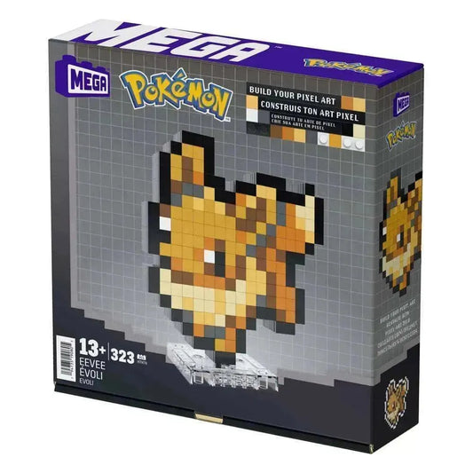 Pokémon MEGA Bauset Evoli Pixel Art - Smalltinytoystore