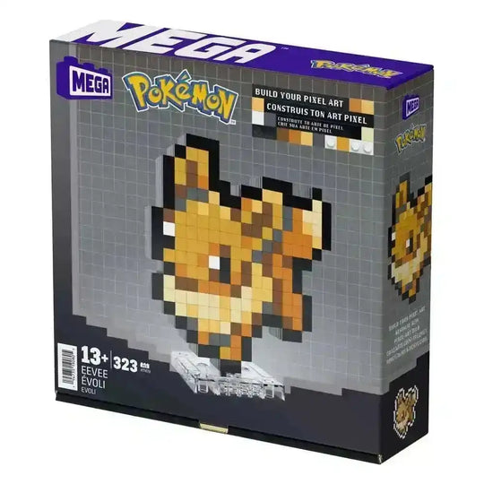 Pokémon MEGA Bauset Evoli Pixel Art - Smalltinytoystore