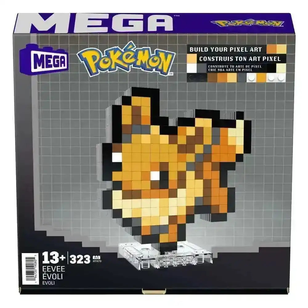 Pokémon MEGA Bauset Evoli Pixel Art - Smalltinytoystore