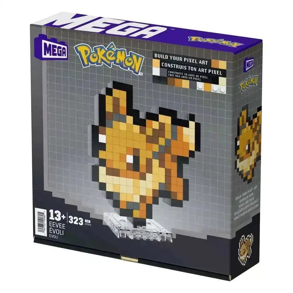 Pokémon MEGA Bauset Evoli Pixel Art - Smalltinytoystore