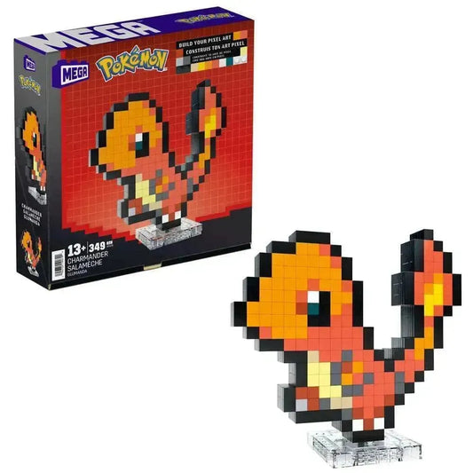 Pokémon MEGA Bauset Glumanda Pixel Art - Smalltinytoystore