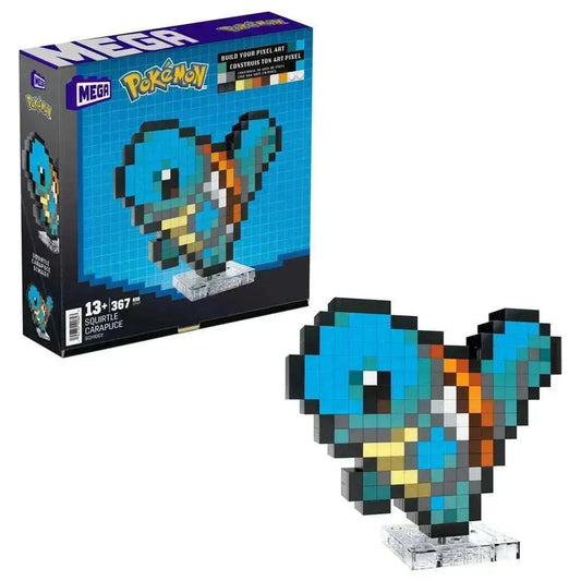 Pokémon MEGA Bauset Schiggy Pixel Art - Smalltinytoystore