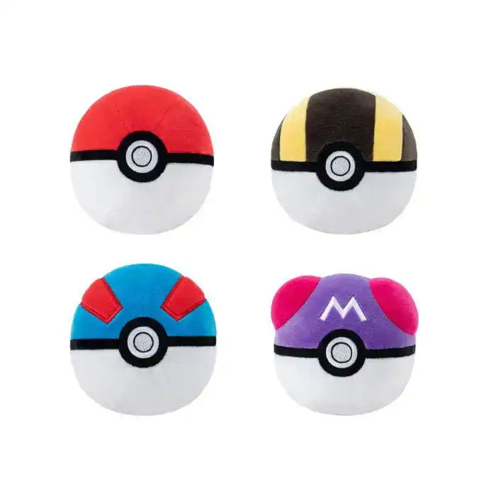 Pokémon Plüschfigur Pokeball Version 1 10 cm Sortiment (6) - Smalltinytoystore