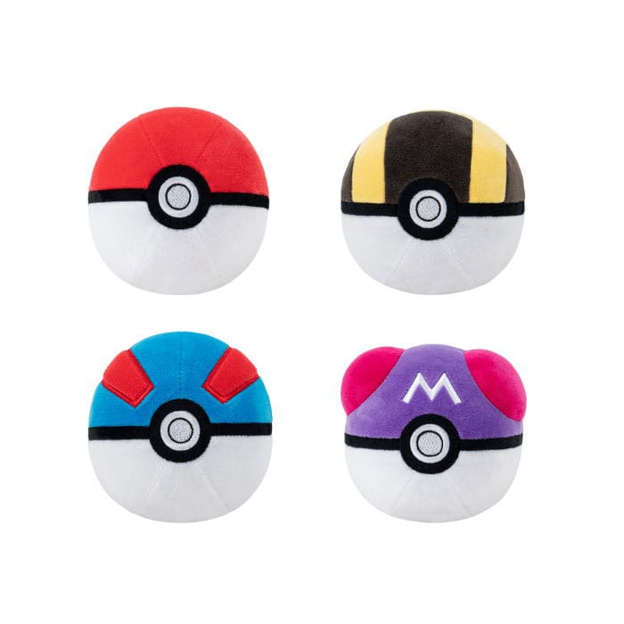 Pokémon Plüschfigur Pokeball Version 1 10 cm Sortiment (6) - Smalltinytoystore