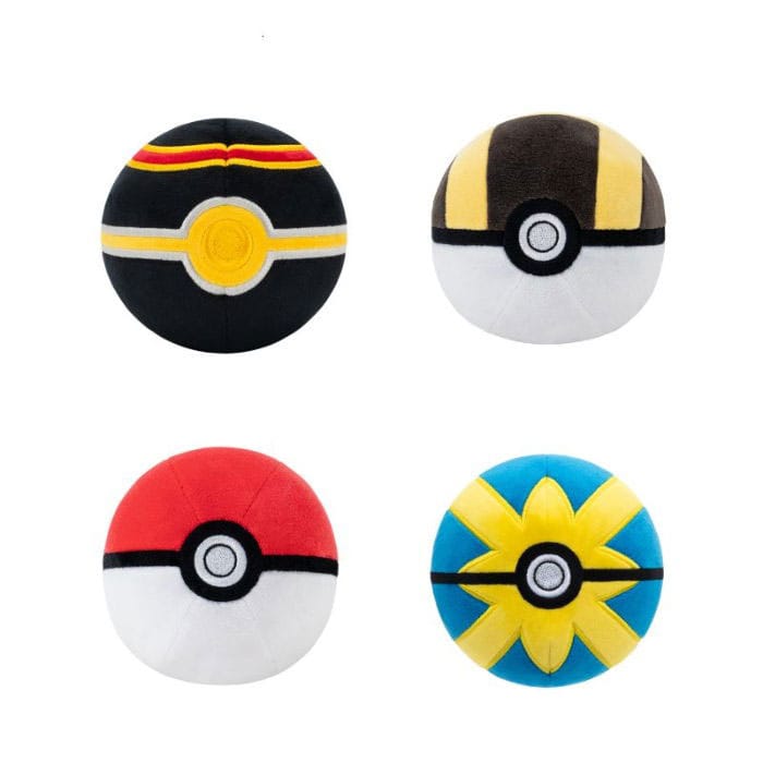 Pokémon Plüschfigur Pokeball Version 3 10 cm Sortiment (6) - Smalltinytoystore