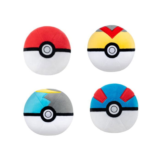 Pokémon Plüschfigur Pokeball Version 6 10 cm Sortiment (6) - Smalltinytoystore