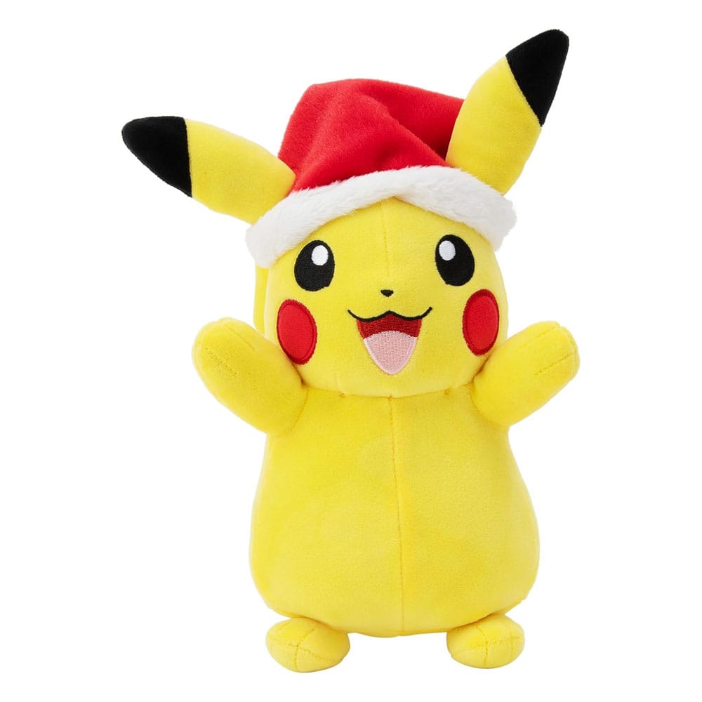 Pokémon Plüschfigur Winter Pikachu mit Weihnachtsmütze 20 cm - Smalltinytoystore