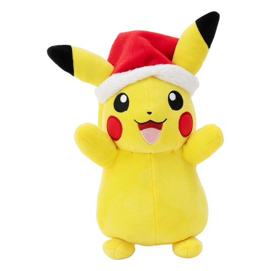 Pokémon Plüschfigur Winter Pikachu mit Weihnachtsmütze 20 cm - Smalltinytoystore