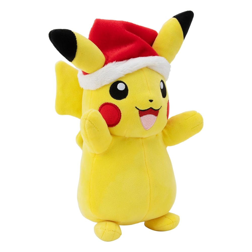 Pokémon Plüschfigur Winter Pikachu mit Weihnachtsmütze 20 cm - Smalltinytoystore