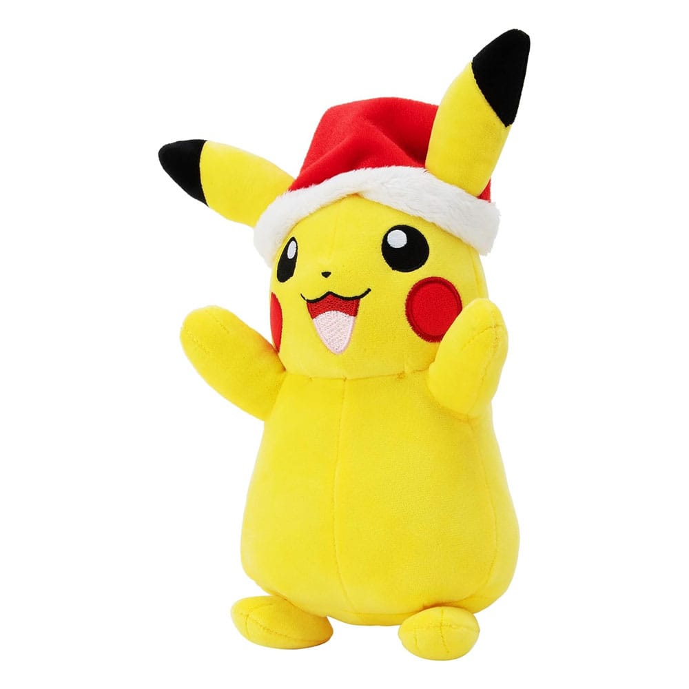 Pokémon Plüschfigur Winter Pikachu mit Weihnachtsmütze 20 cm - Smalltinytoystore