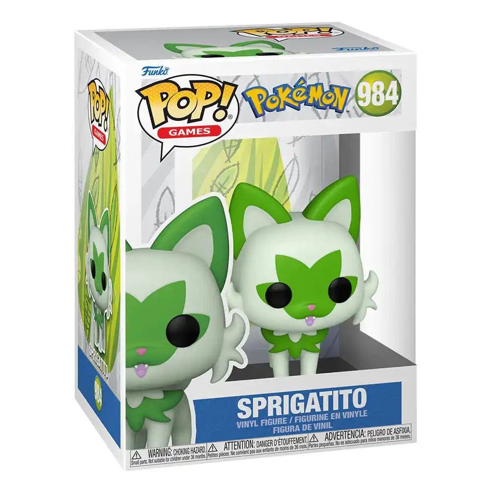 Pokemon POP! Games Vinyl Figur Sprigatito(EMEA) 9 cm - Smalltinytoystore