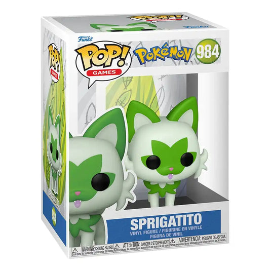 Pokemon POP! Games Vinyl Figur Sprigatito(EMEA) 9 cm - Smalltinytoystore