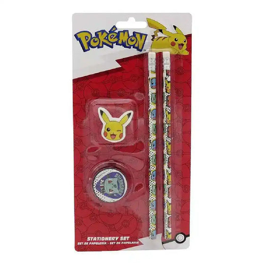 Pokémon Schreibwarenset 4-teilig - Smalltinytoystore