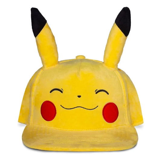 Pokemon Snapback Cap Smiling Pikachu - Smalltinytoystore