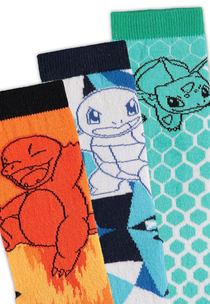 Pokemon Socken 3er-Pack Crew 39-42 - Smalltinytoystore