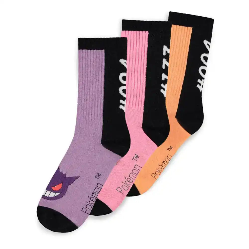 Pokemon Socken 3er-Pack Heads Colormix 35-38 - Smalltinytoystore