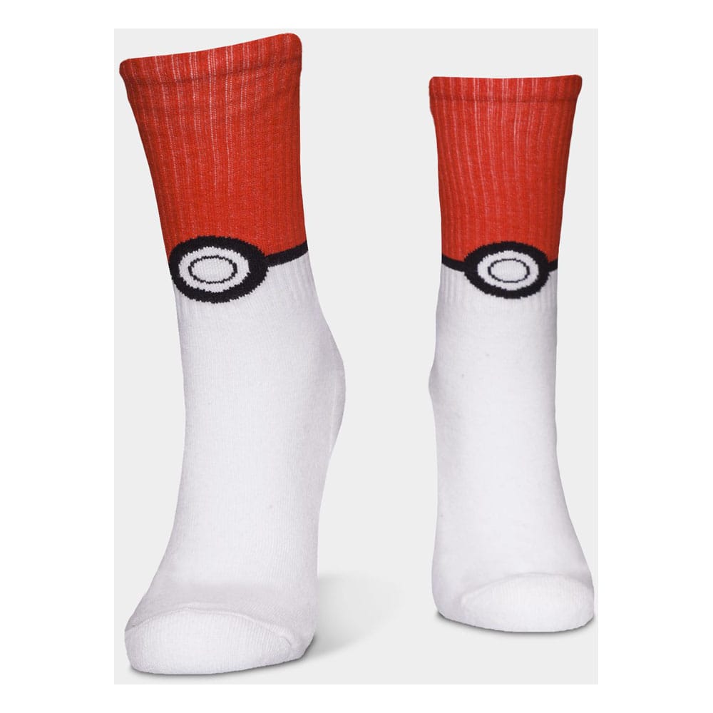 Pokemon Socken 3er-Pack Pikachu Pokeball 43-46 - Smalltinytoystore