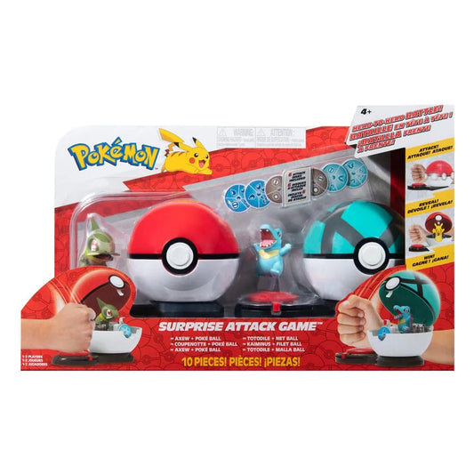 Pokémon Surprise Attack Game Milza & Pokéball vs. Karnimani & Netzball - Smalltinytoystore