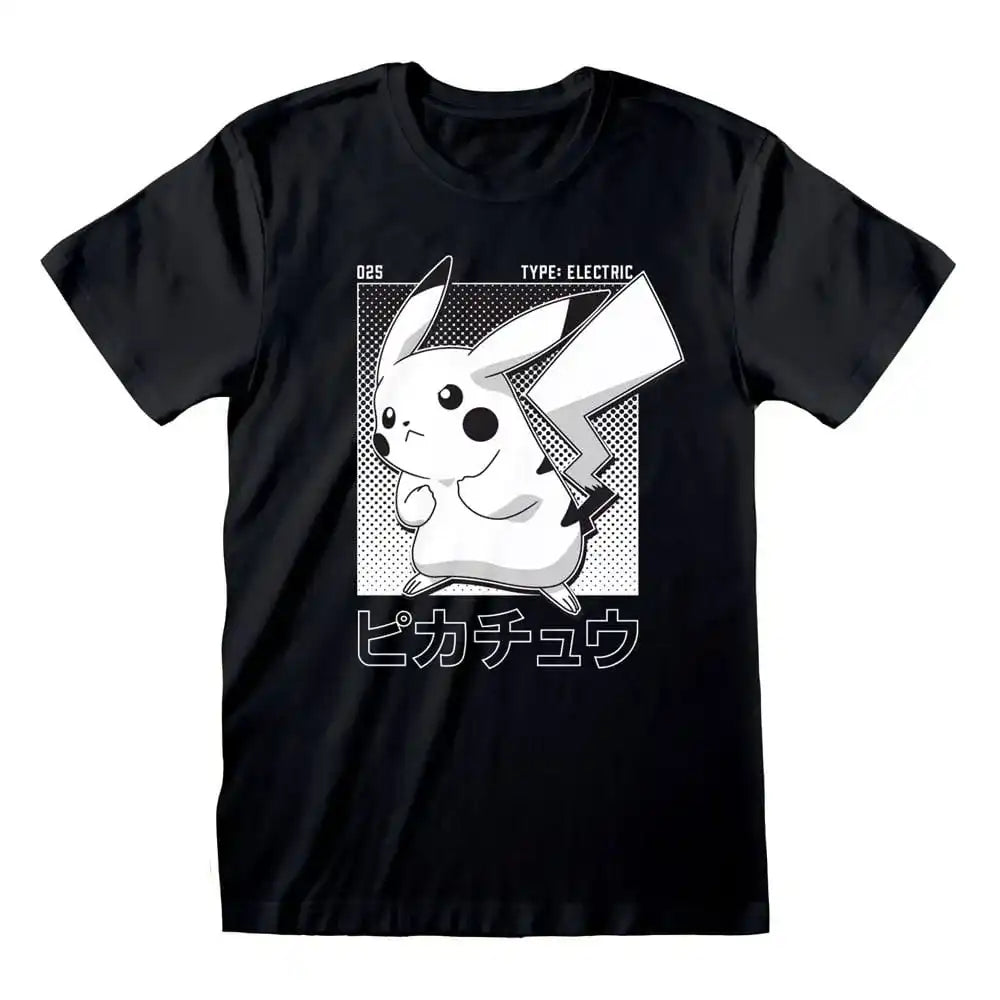 Pokemon T-Shirt Halftone Pikachu Größe L - Smalltinytoystore