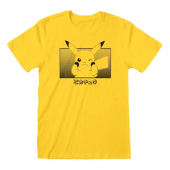 Pokemon T-Shirt Pikachu Katakana Größe L - Smalltinytoystore