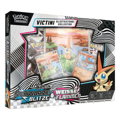 Pokémon TCG Karmesin & Purpur 10.5: Schwarze Blitze & Weisse Flammen Victini Illustrations-Kollektion *Deutsche Version* - Smalltinytoystore