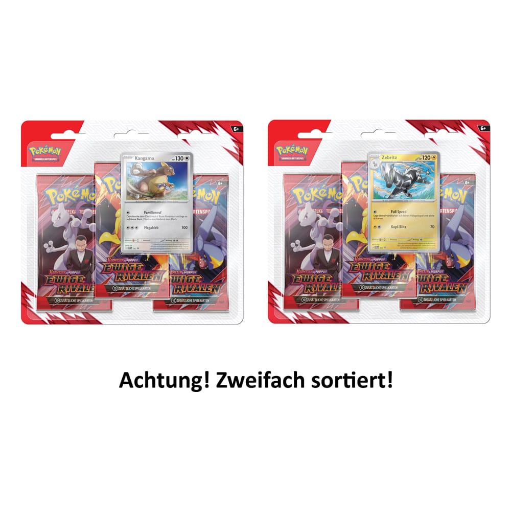 Pokémon TCG KP10 Karmesin & Purpur - Ewige Rivalen 3er-Pack Blister *Deutsche Version* - Smalltinytoystore