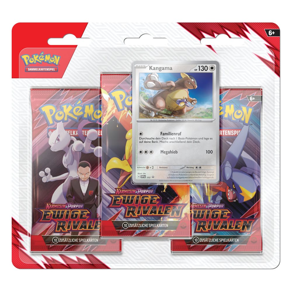 Pokémon TCG KP10 Karmesin & Purpur - Ewige Rivalen 3er-Pack Blister *Deutsche Version* - Smalltinytoystore