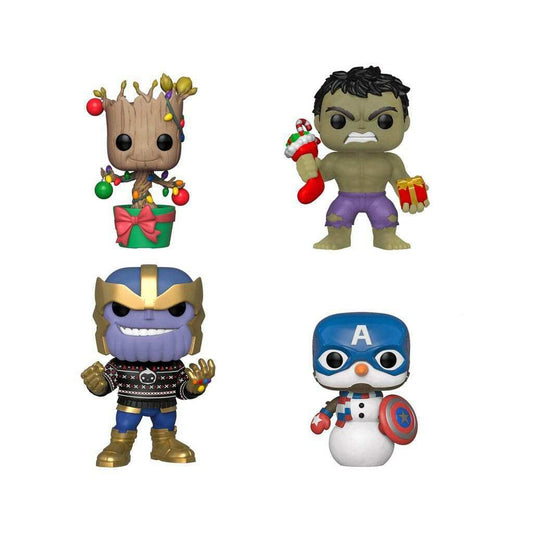 Pop! Marvel: Holiday 4-Pack - Smalltinytoystore