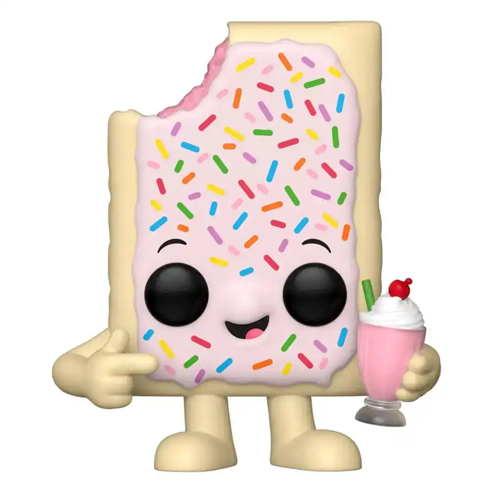 Pop-Tarts POP! Ad Icons Vinyl Figur Pop-Tarts Mascot Strawberry Milkshake 9 cm - Smalltinytoystore