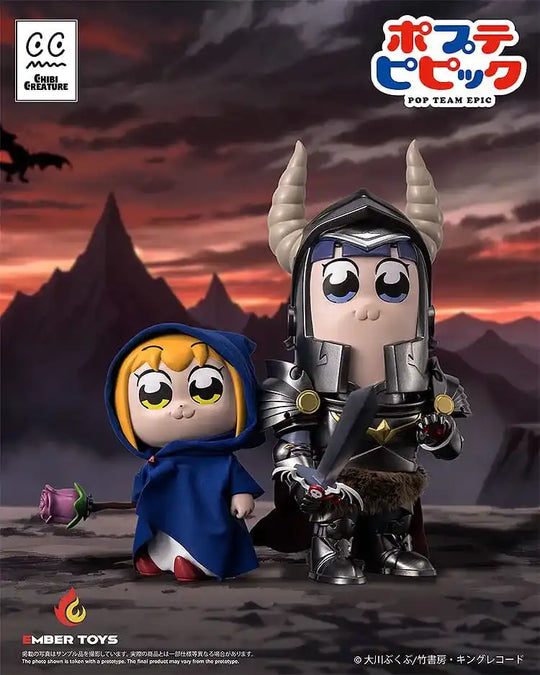 Pop Team Epic Vinyl Figuren 2er-Pack Chibi Creature Popuko & Pipimi Shining Shoulder Ver.