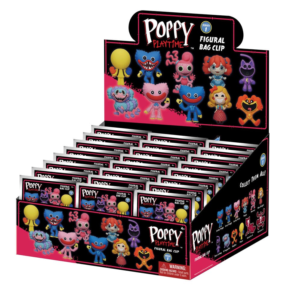 Poppy Playtime PVC-Taschenanhänger Series 1 Display (24) - Smalltinytoystore