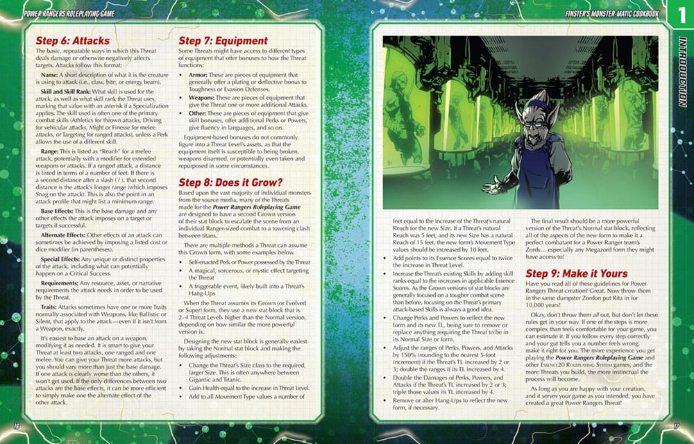 Power Rangers RPG Buch Finster's Monster-Matic Cookbook Sourcebook *Englische Version* - Smalltinytoystore